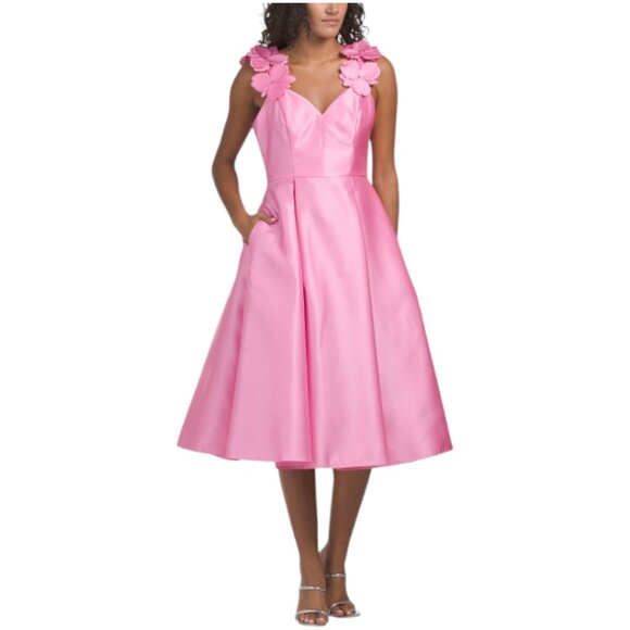 ADRIANNA PAPELL 3d Floral Cocktail Dress - Picture 1 of 3